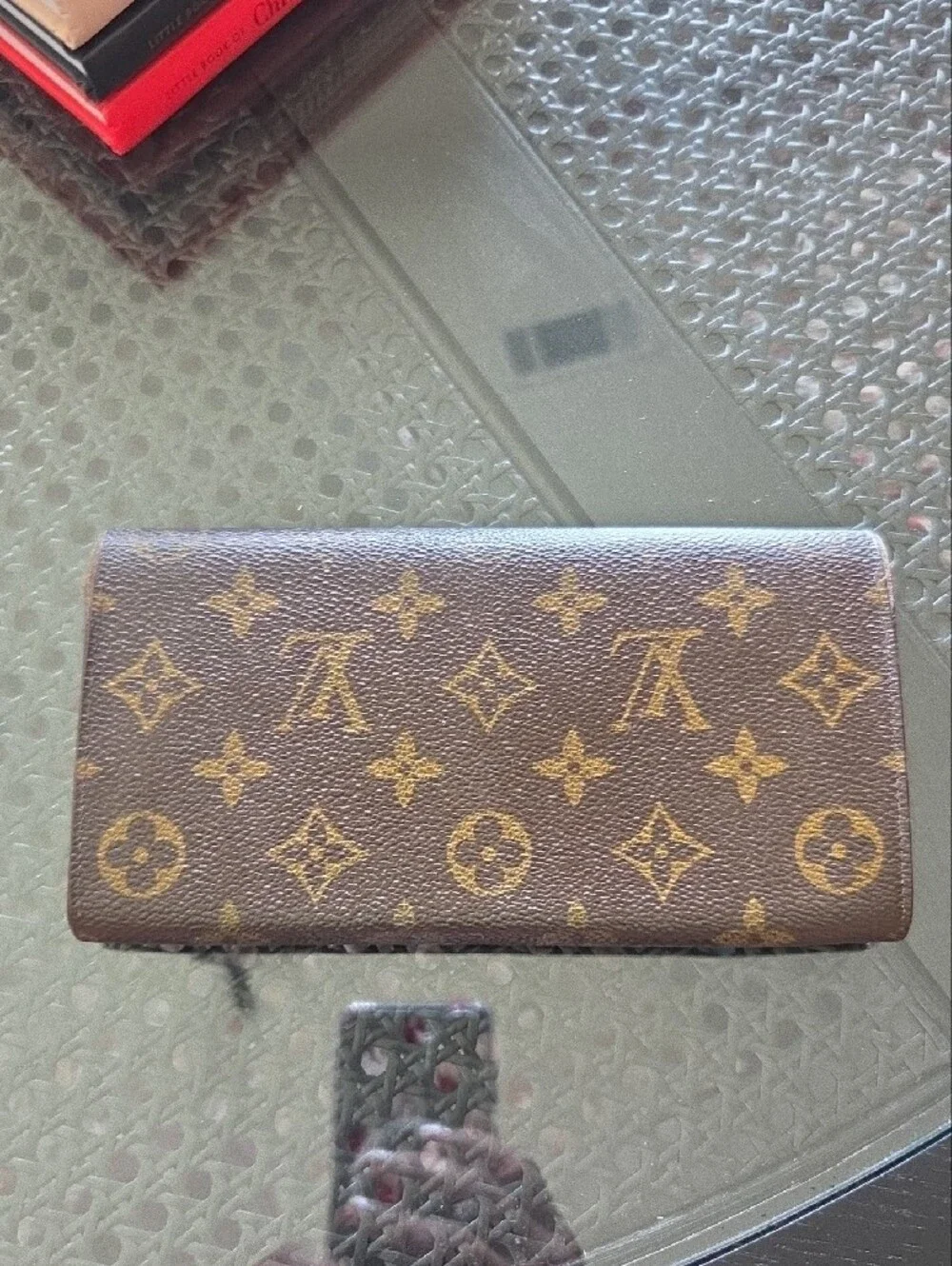 Louis Vuitton Monogram Canvas Continental Wallet - Brown and Gold